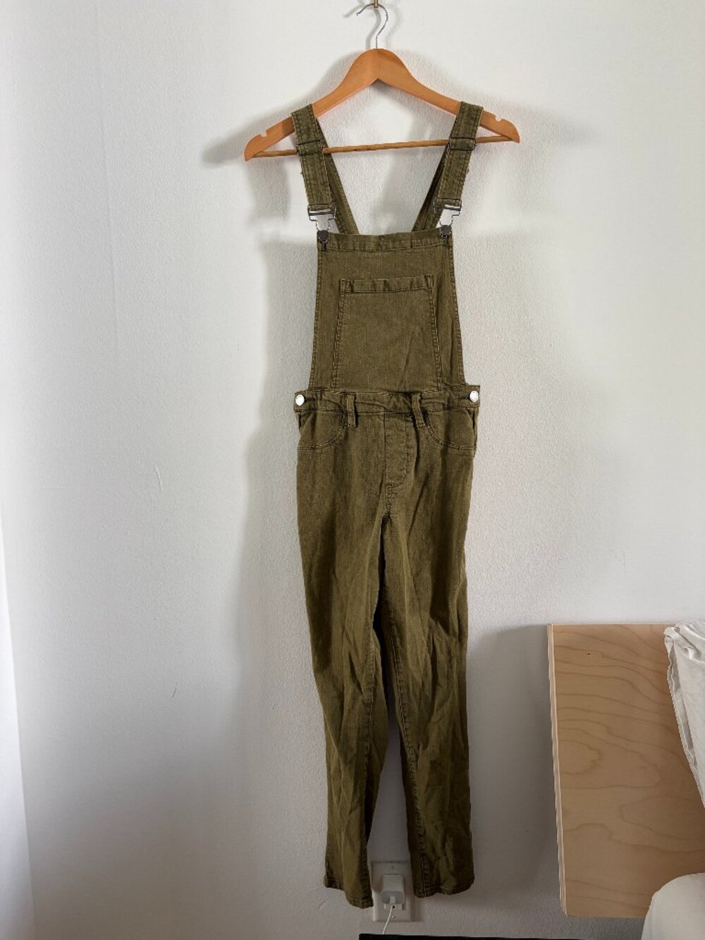 BlankNYC Olive Green Skinny Overalls Size 25